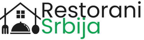 Logo Restorani Srbija sa ikonom pribora i poslužavnika